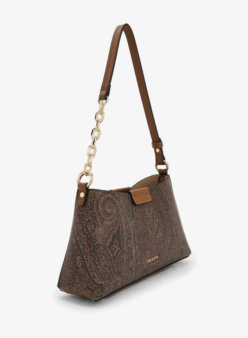 Celeste MULTICOLOUR Paisley Print Shoulder Bag With Adjustable Strap for Women | Best Price UAE