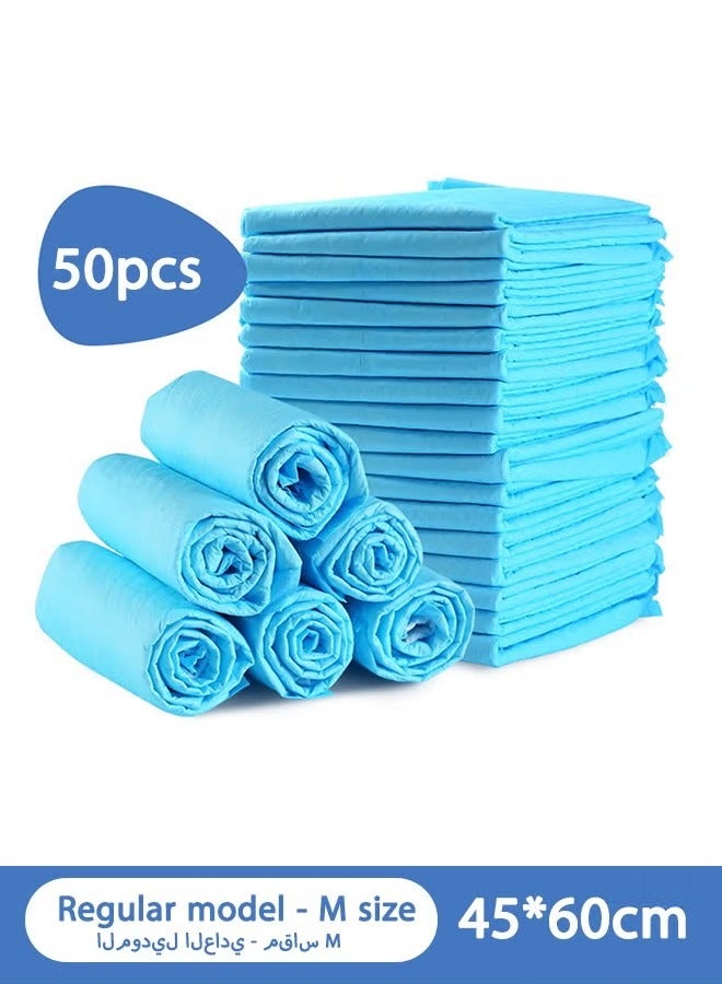 Generic 50 PCs Pet Training Pads , Suitable for Puppies, Cats, Rabbits, and Pets.  Highly absorbent, Leak Proof, Quick Drying, Disposable Pet Urine Pads And Dog Urine Isolation Pads,Extra-Thick Leak-Proof Pet Pee Pads - Ultra Absorbent, Easy Clean, Quick Drying, Odor Control, 5-Layer Protection, 45x60cm, 50 Count.  - Image 2
