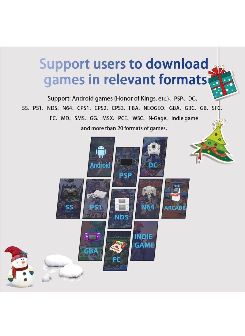ANBERNIC  - RG353VS Retro Handheld Game Linux System, RG3566 3.5 inch IPS Screen, with 64G TF Card Pre-Installed 4452 Games, Supports 5G WiFi 4.2 Bluetooth Online Fighting, Streaming and HDMI (Black) - Image 1