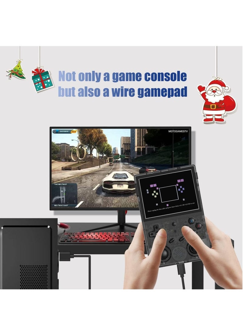 ANBERNIC  - RG353VS Retro Handheld Game Linux System, RG3566 3.5 inch IPS Screen, with 64G TF Card Pre-Installed 4452 Games, Supports 5G WiFi 4.2 Bluetooth Online Fighting, Streaming and HDMI (Black) - Image 1