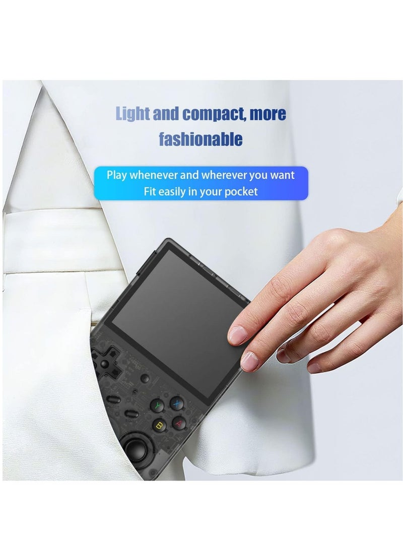 ANBERNIC  - RG353VS Retro Handheld Game Linux System, RG3566 3.5 inch IPS Screen, with 64G TF Card Pre-Installed 4452 Games, Supports 5G WiFi 4.2 Bluetooth Online Fighting, Streaming and HDMI (Black) - Image 1