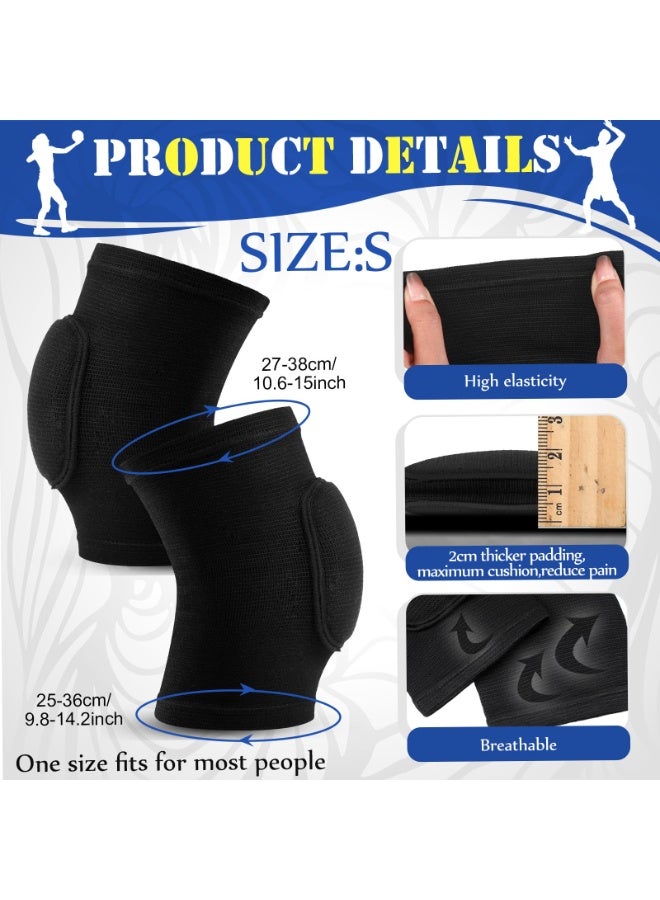YelaJoy 4 Pcs Volleyball Knee Pad and Arm Sleeve, Volleyball Accessories ,Stuff Forearm Elbow Sleeve Wrist Guard with Protection Pad and Thumb Hole for Women Men Adult Training - Image 3