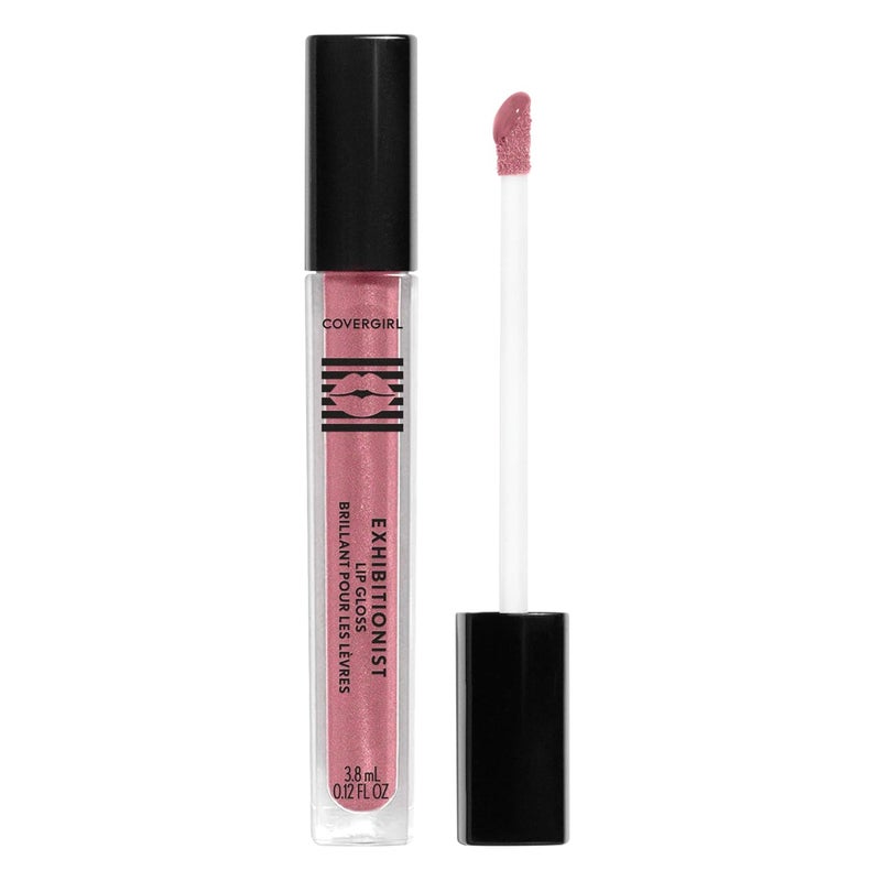 CoverGirl COVERGIRL Exhibitionist Lip Gloss, Short Change, High-Glossy, Cream, 0.99 Fl Oz, Shiny Pink Lip Gloss, Moisturizing Lip Gloss, Intense Hydration, Vibrant, Luscious 