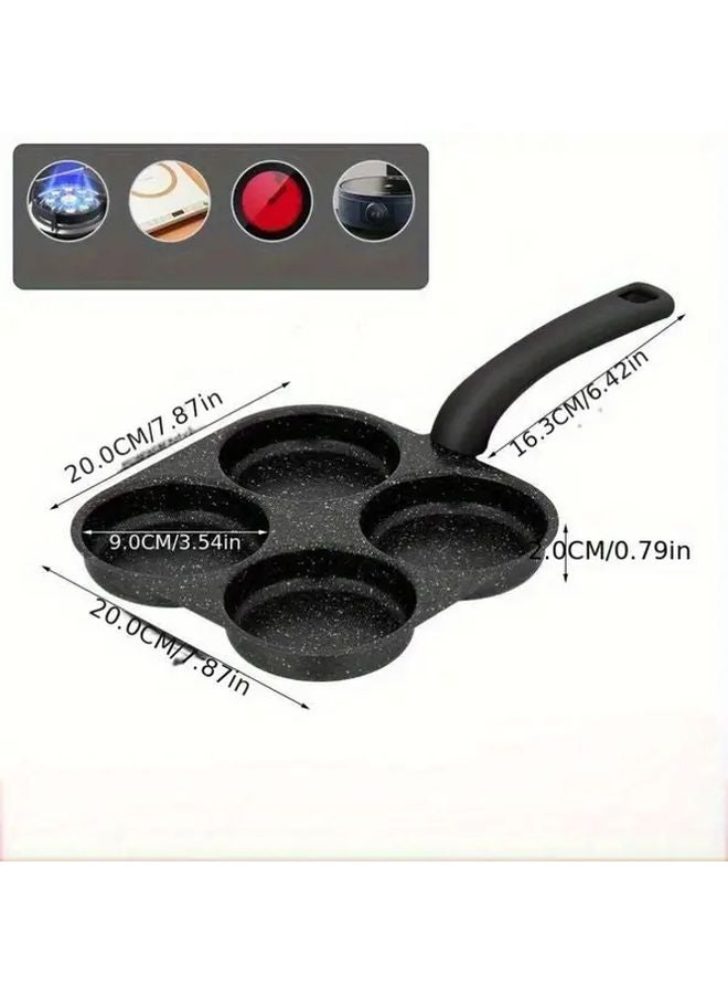 4 In 1 Cast Iron Egg Cooker Pan Non Stick Skillet Dishwasher Safe Electric Stoves - Image 3