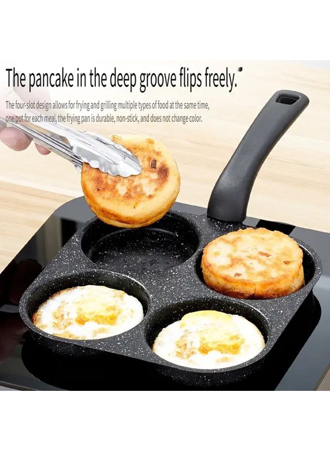 4 In 1 Cast Iron Egg Cooker Pan Non Stick Skillet Dishwasher Safe Electric Stoves - Image 4