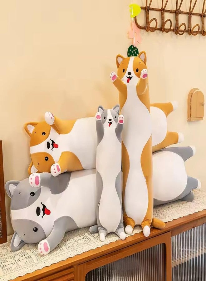 TechMax Solution The Perfect Grey Long Dog Plush Pillow for Snuggly Nights and Sweet Dreams an for Anyone in Need of Cuddly Comfort - Image 4