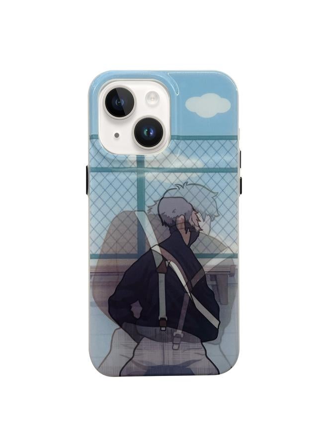 اس-توب جراب لهاتف iPhone 14 برسومات كرتونية ثلاثية الأبعاد متغيرة - Image 1