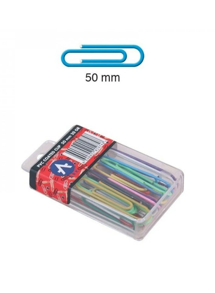 ارك طقم مشابك ورق ملونة قابلة لإعادة الاستخدام للمدرسة والمكتب والملفات والعلامات المرجعية متعددة الألوان، حجم كبير