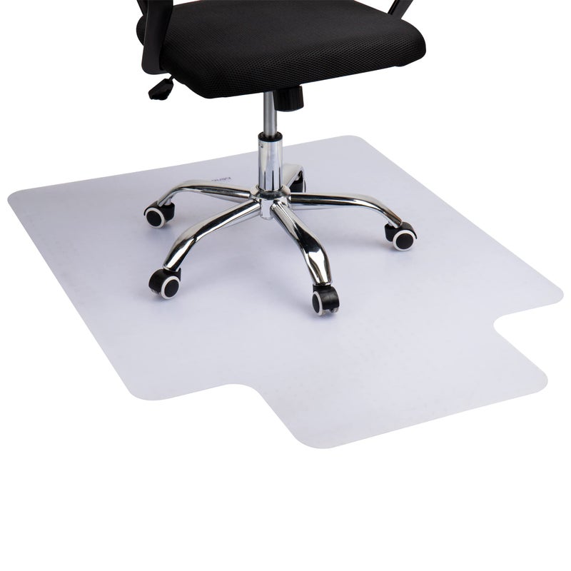 Mind Reader Office Chair Mat for Carpet  Heavy Duty PVC Floor Protector Transparent Chair Mat for Carpeted Floors 355L x 475W x 00625H Clear - Image 3