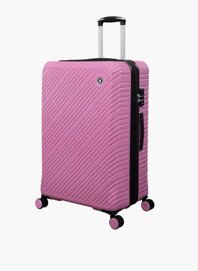 it Textured Hardcase Trolley Bag with Retractable Handle - 28 Inches Check-in Bag