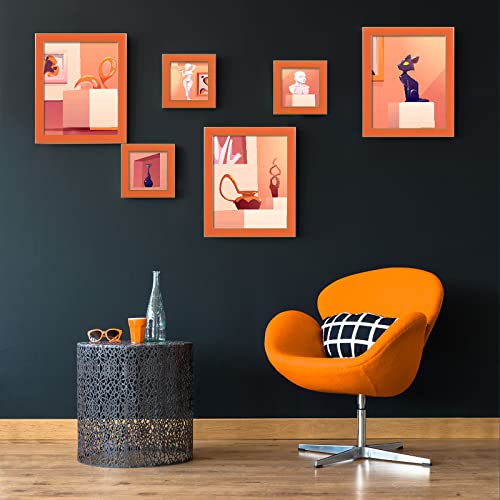 CORE ART 8x10 Orange Picture Frames, 8 by 10 Colorful Photo Frame with HD Plexiglass, Wall or Tabletop Display, Set of 2 - Image 4