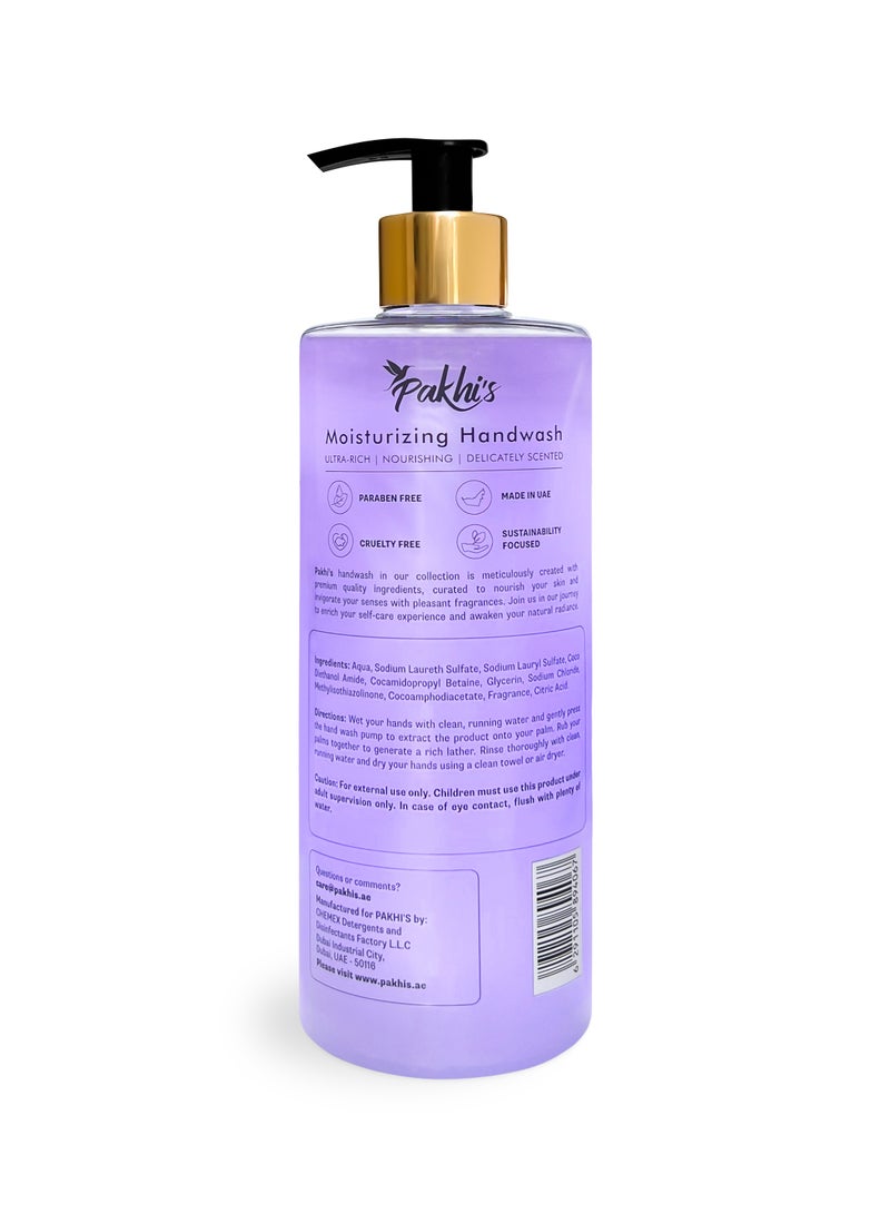 Pakhi's Pakhi’s Liquid Hand Soap – Twin Pack (2 x 500ml) - Moisturizing Foaming Hand Wash for bathroom and kitchen with Pump - Luxurious Nourishment for Your Skin (Lively Lavender + Citrus Charm) - Image 3