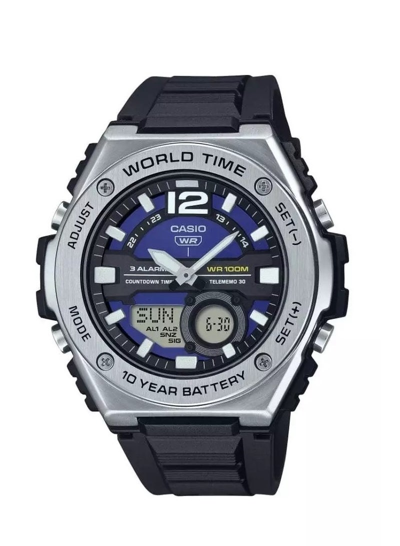 كاسيو ساعة كاسيو الشبابية التناظرية الرقمية  MWQ-100-2AVDF - Image 1