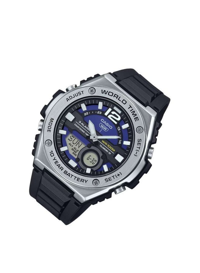 كاسيو ساعة كاسيو الشبابية التناظرية الرقمية  MWQ-100-2AVDF - Image 3