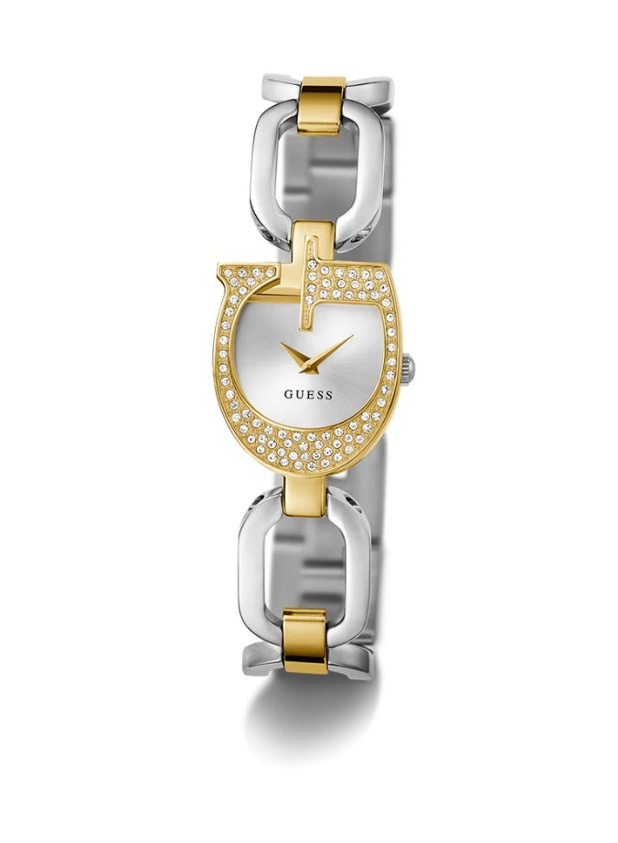 GUESS Women’s Watch – Model GW0683L6 | Two-Tone Gold & Silver G-Logo Design - Image 1