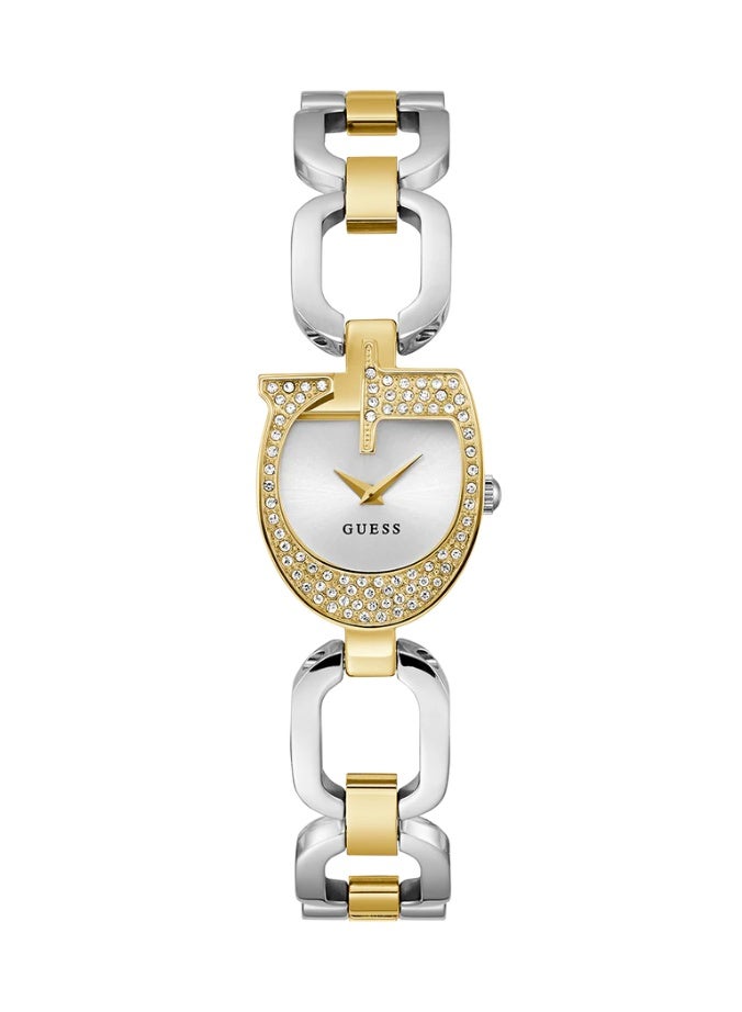GUESS Women’s Watch – Model GW0683L6 | Two-Tone Gold & Silver G-Logo Design - Image 2
