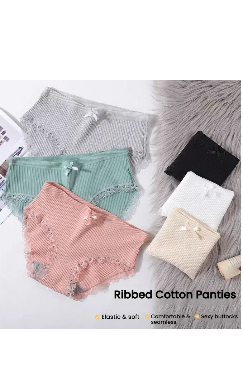 6PCS Cotton Bikini Women's Breathable Panties Seamless Comfort Underwear, Ladies Panties, ladies underwear - Image 3