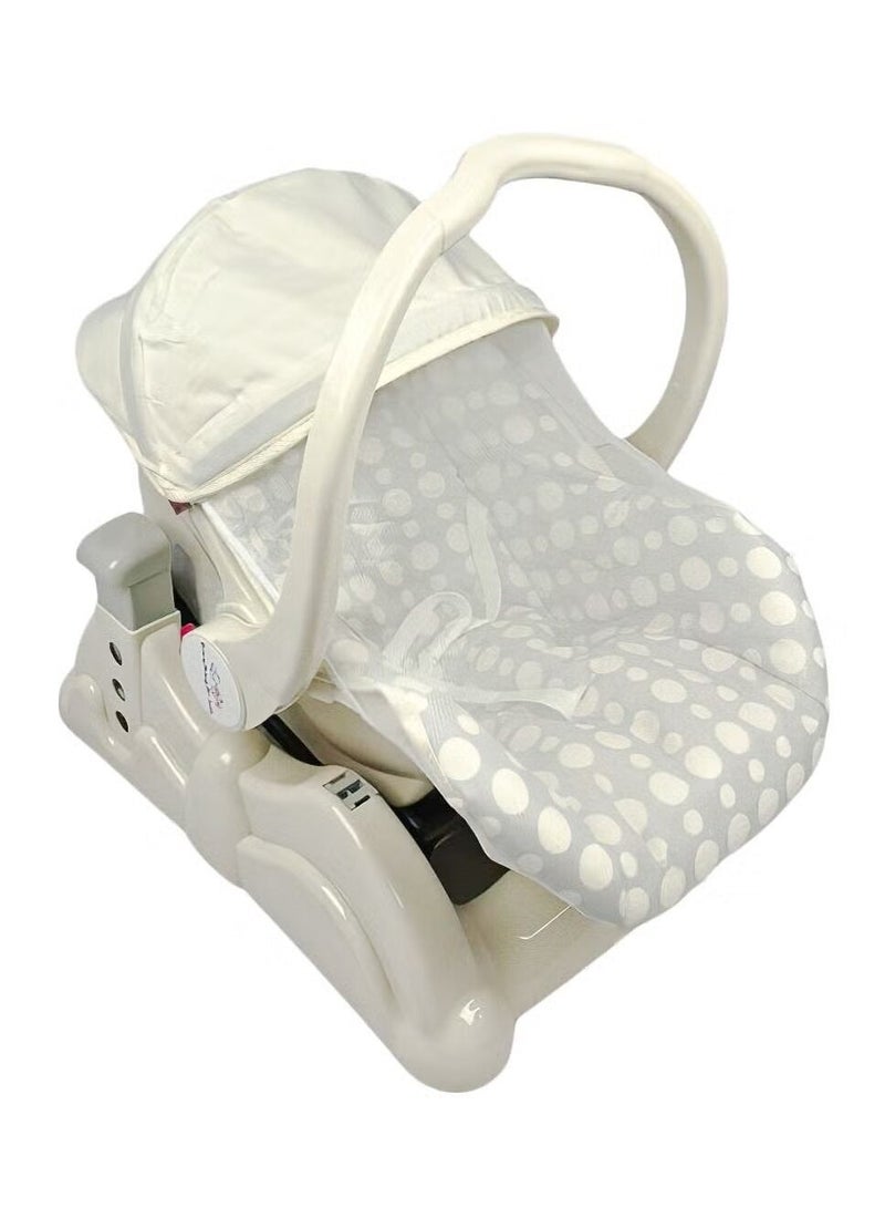 إفريثينج فور كيدز كرسي هزاز للأطفال قابل للتعديل 3 ارتفاعات مختلفة قاعدة قابلة للفصل مع شبكة ومريحة - Image 1