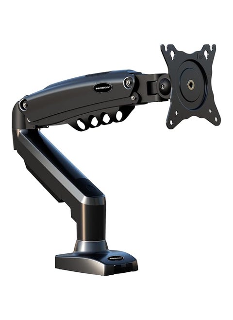 Invision PC Monitor Stand Single Arm for 19 to 32 Inch Monitors, Desk Clamp VESA 75/100 mm, Tool-free Height Adjustment with Tilt Swivel Turns, Increased Load Capacity of 2-9 kg (MX200)