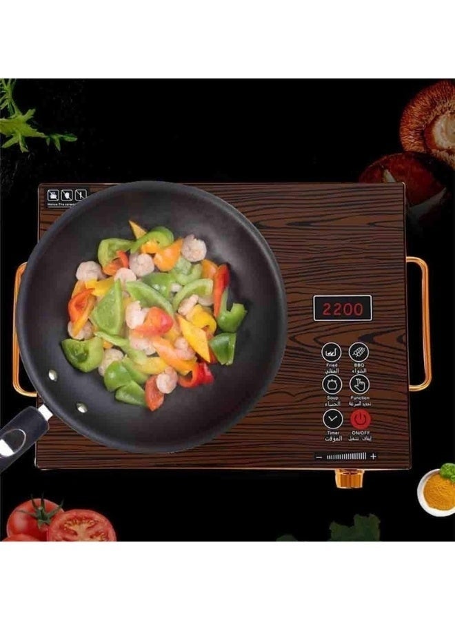 Single Burner Infrared Electric Cooker with Digital Timer & LED Display – High Power 3500W - Image 2