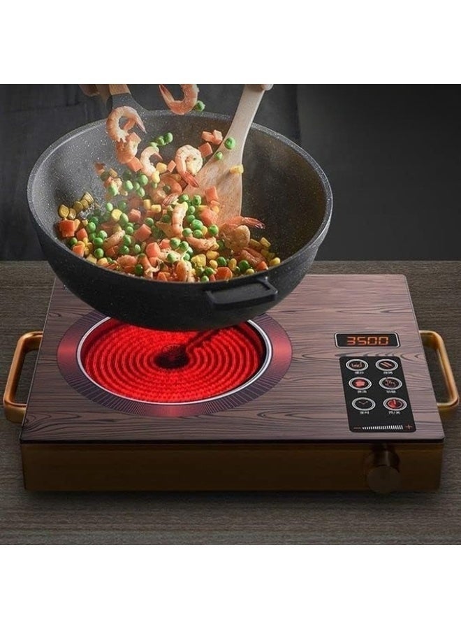 Single Burner Infrared Electric Cooker with Digital Timer & LED Display – High Power 3500W - Image 4