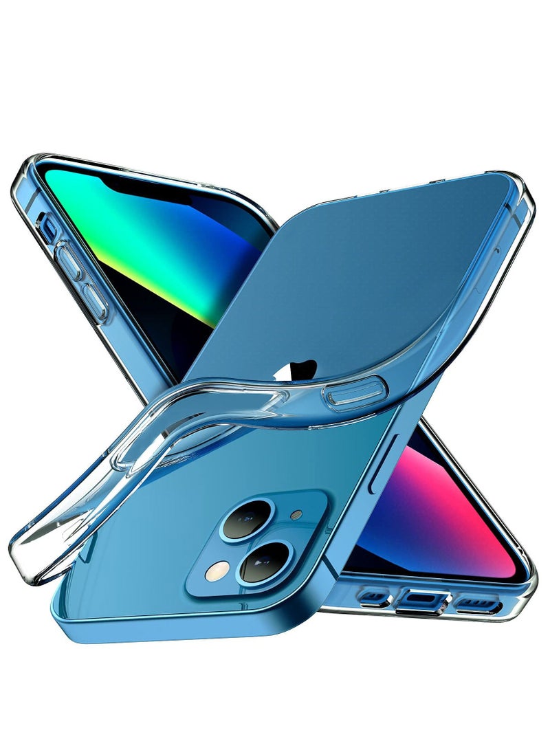 iPhone 14 Protective Case Clear TPU Soft Scratch-Resistant Anti-Drop Slim Thin Crystal Case Cover Compatible with iPhone 14 6.1Inch - Image 2