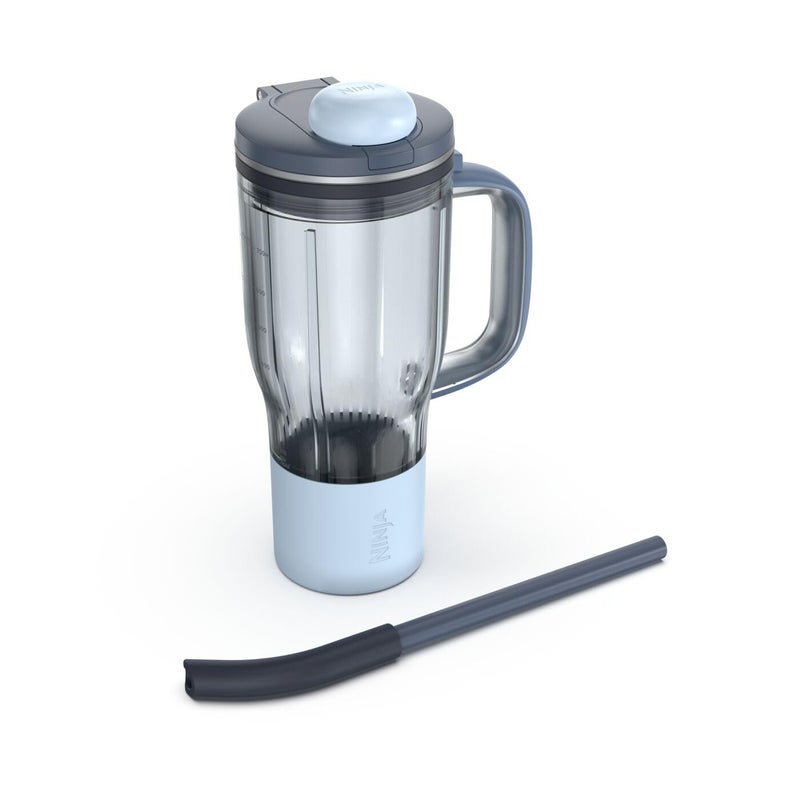 Ninja BlendBOSS | Personal Smoothie Tumbler | 26oz Travel Tumbler w/Leakproof Lid, Detachable Straw & Integrated Chug Spout | Dishwasher Safe & BPA Free | Cyberspace | XSKDB326SLCY| 2025 - Image 1