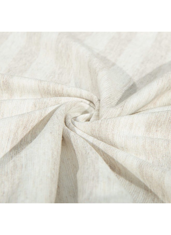 NTBAY - NTBAY Organic Cotton Toddler Pillowcases - Super Soft & Breathable Jersey Cotton Toddler Pillow Cases, 13”x18” Pillow Cases with Envelope Closure, Camel and Beige Stripe - Image 1