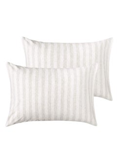 NTBAY Organic Cotton Toddler Pillowcases - Super Soft & Breathable Jersey Cotton Toddler Pillow Cases, 13”x18” Pillow Cases with Envelope Closure, Camel and Beige Stripe