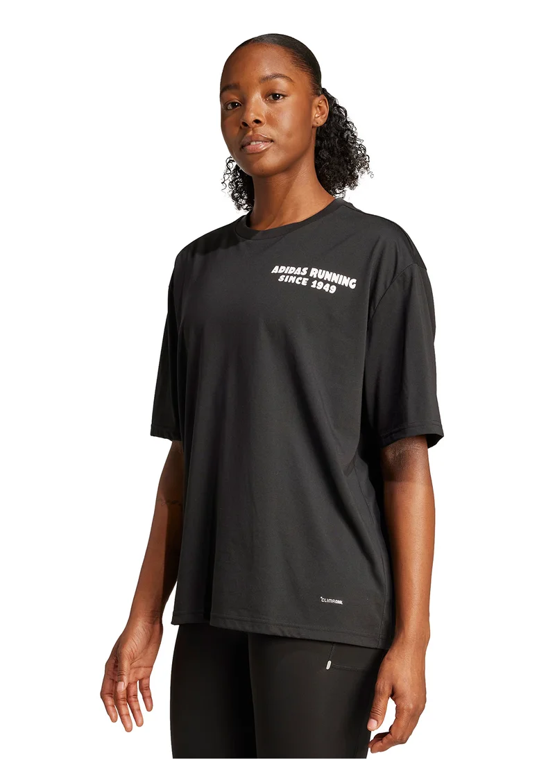 اديداس Running Tacos Later Graphic T-Shirt