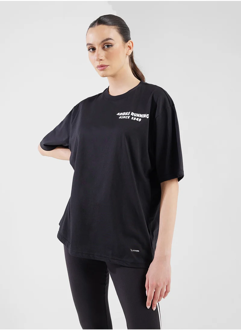 Adidas Running Tacos Later Graphic T-Shirt