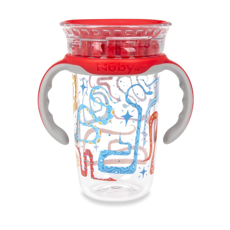 Nuby 2-Handle 360 10 Oz Tritan Cup, Colors/Prints May Vary - Image 3