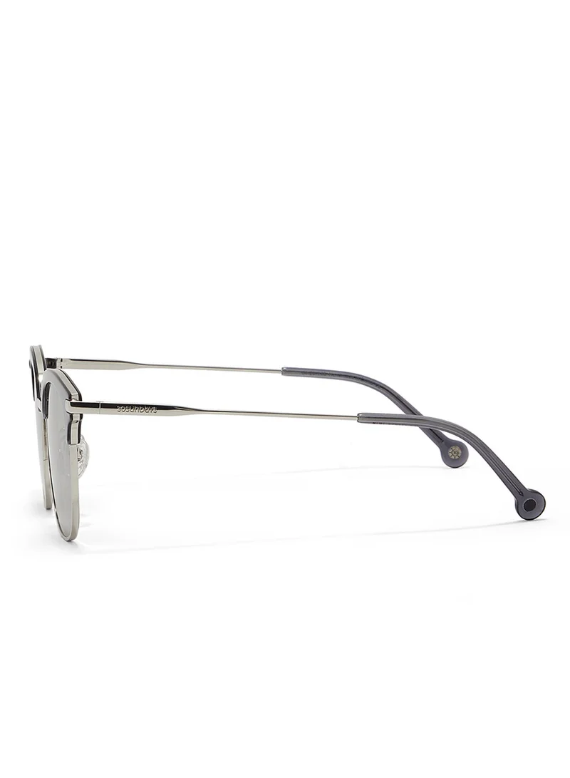 30Sundays Fossil,Men Sunglasses, Square Sunglasses, UV Protection: UV400 (Grey,Silver)