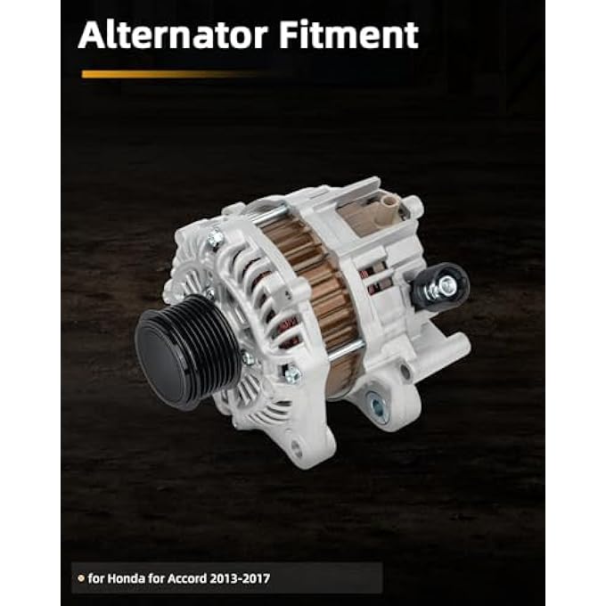 OCPTY New Alternator For 2013 2014 2015 2016 2017 For Honda For Accord Sport 2.4L High Amp Alternator Replace# 31100-5A2-A02, 31100-5A2-A02RM, AHGA88 - Image 4
