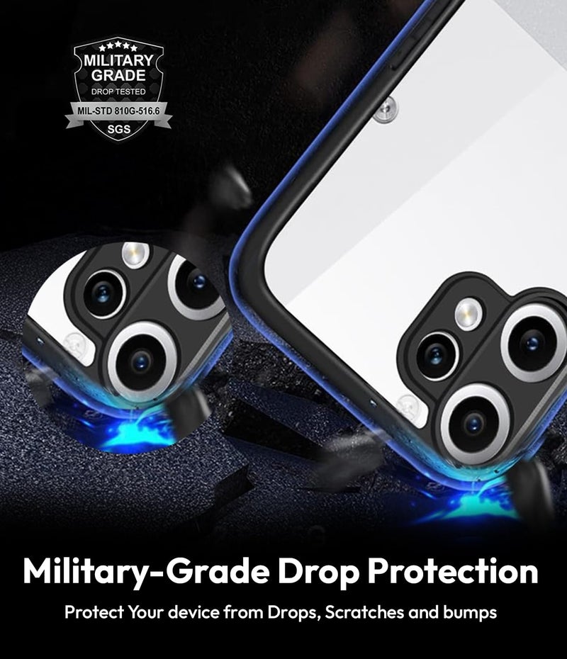 KAPAVER Essential Back Cover Case Compatible with CMF Phone 2 Pro (PC+TPU) (Black) - Image 5