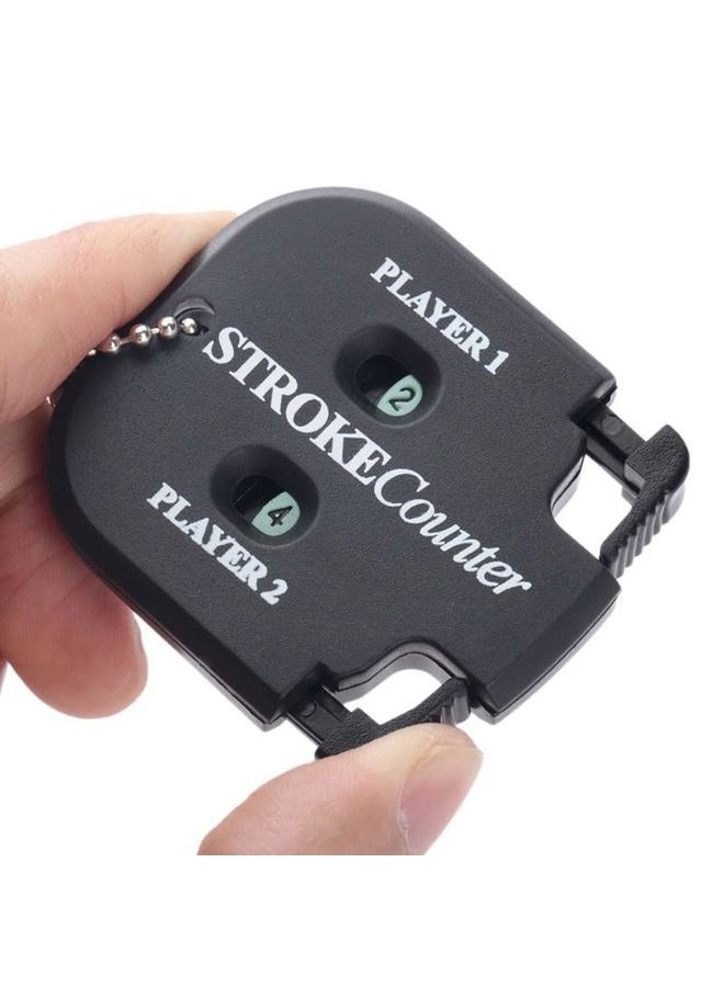 YTYKINOY Pack of 2 Mini Golf Score Counter Golf Stroke Shot Counter Scorekeeper with Key Chain - Image 4