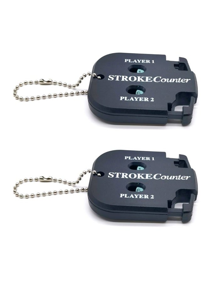 YTYKINOY Pack of 2 Mini Golf Score Counter Golf Stroke Shot Counter Scorekeeper with Key Chain - Image 1