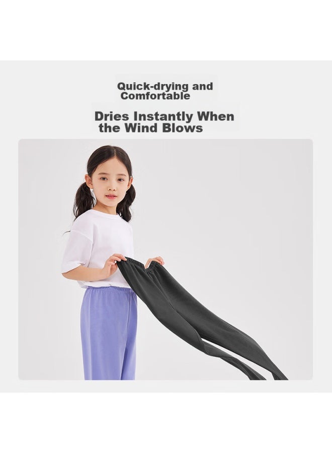 JD.com Jd Jingzao [effective Mosquito Repellent] Children's Mosquito-repellent Pants, Breathable Quick-dry Trousers For Boys And Girls, Purple, 150/62  - Image 5