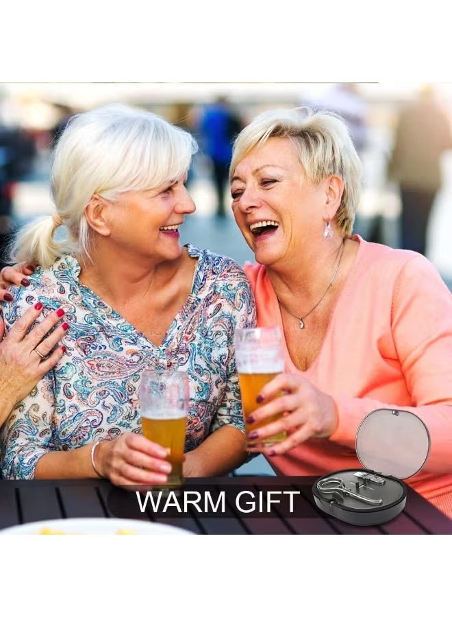 Retainer Case, Portable Denture Bath Case, Denture Box Dental Storage Container with Denture Cleaner Brush Denture Container Portable, False Teeth Storage Container for travel retainer cleaning - Image 2