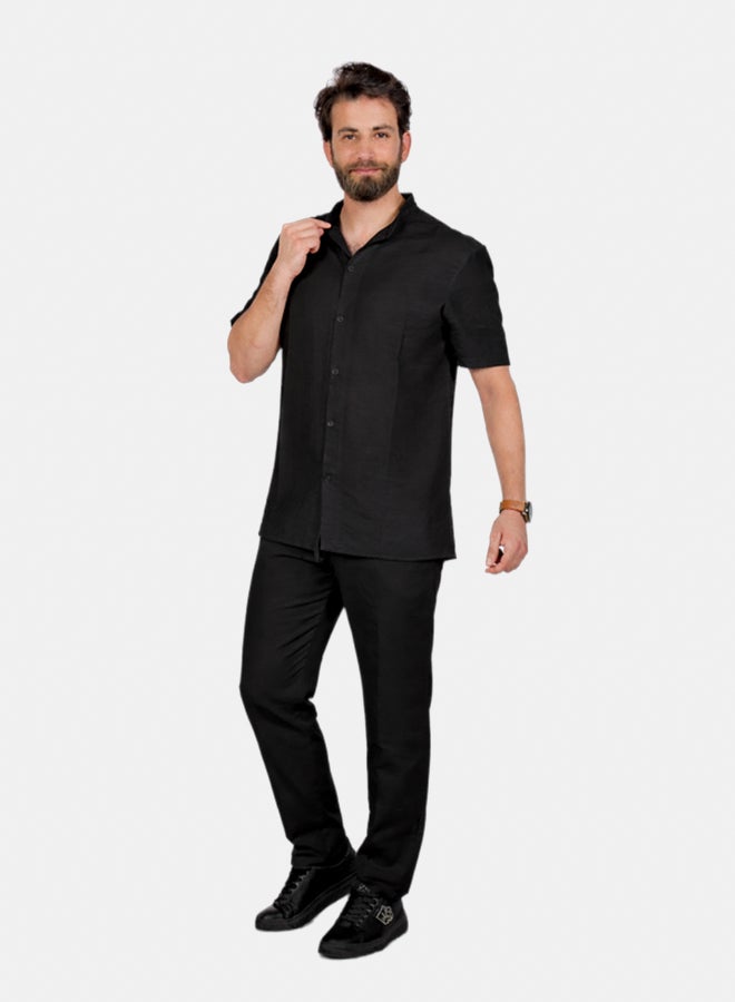 Hero Basic - Spanish linen short-sleeved shirt