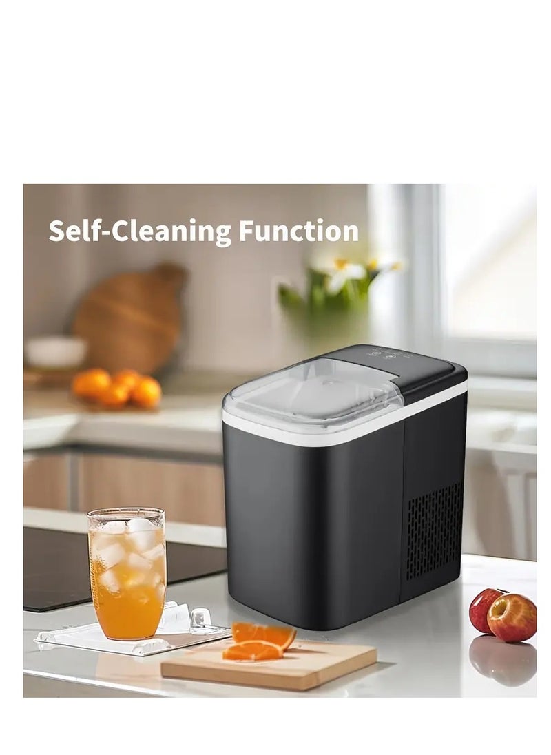 SLIVERS CRIEST Sliver Criest Portable Ice Making Machine Self-Cleaning Ice Maker with Basket & Scoop Countertop Ice Machine, 1.5L Ice Maker  - Image 5