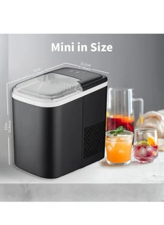 SLIVERS CRIEST Sliver Criest Portable Ice Making Machine Self-Cleaning Ice Maker with Basket & Scoop Countertop Ice Machine, 1.5L Ice Maker  - Image 2
