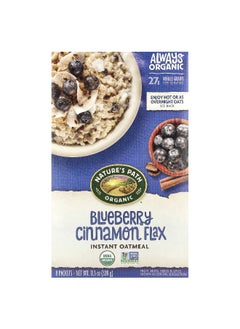 Nature's path Nature's Path, Organic Instant Oatmeal, Blueberry Cinnamon Flax, 8 Packets, 11.3 oz (320 g)  - Image 1