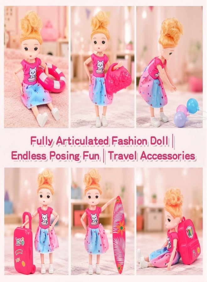 BoomCaCa 11-in-1 Pink Dream Travel Vehicles Playset Toys for Girls Age 3-6 - Image 5