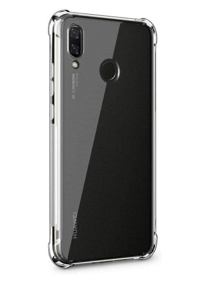 Huawei Y7-2019 / Y7 Prime 2019 anti-Anti-shock of the Cornal Case Crystal Clear With Transparent Back Plate and Soft TPU Gel Bumper