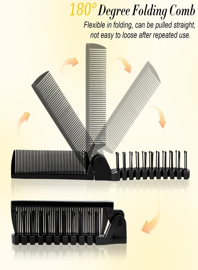 HOFASON 12 Pcs Travel Folding Comb in Bulk, Individually Wrapped Foldable Hair Brush Comb Set Disposable Mini Pocket Styling Tool for Women Men Girls Homeless Hotel Shelter Nursing Home Charity Church - Image 3