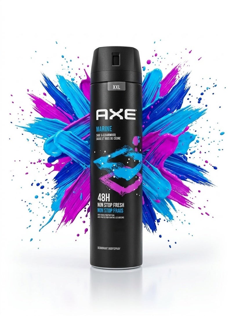 Axe Marine scented body deodorant - 48-hour freshness - Extra large size 250ml - Image 2