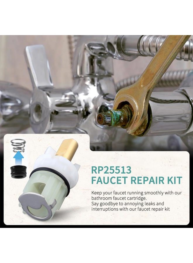 gcbcrit RP25513 Faucet Cartridge for Delta Two Handle Faucet Repair Kit, Faucet Leak Repair Kit with Cartridge RP4993 Seats Springs (2 Pack) - Image 4