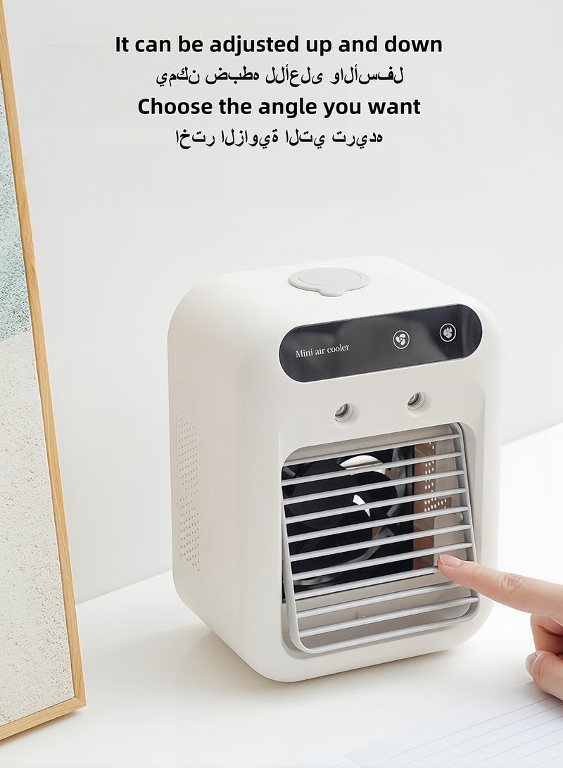 Portable air conditioner Air cooler Air-conditioning fan Desktop air cooler The water tank has a capacity of 500 ml Two-level spraying mode - Image 4