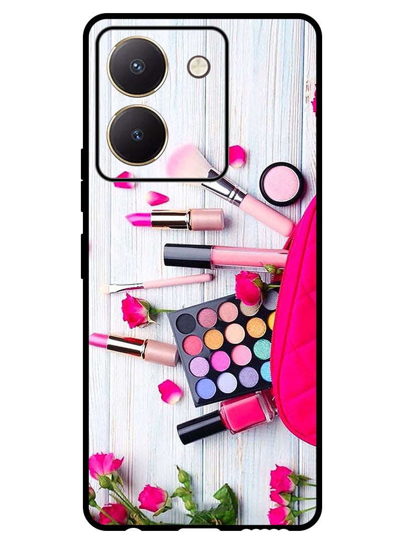 Theodor Protective Case Anti Scratch Shock Proof Bumper Cover For Vivo Y27s Makeup Thing - Image 1